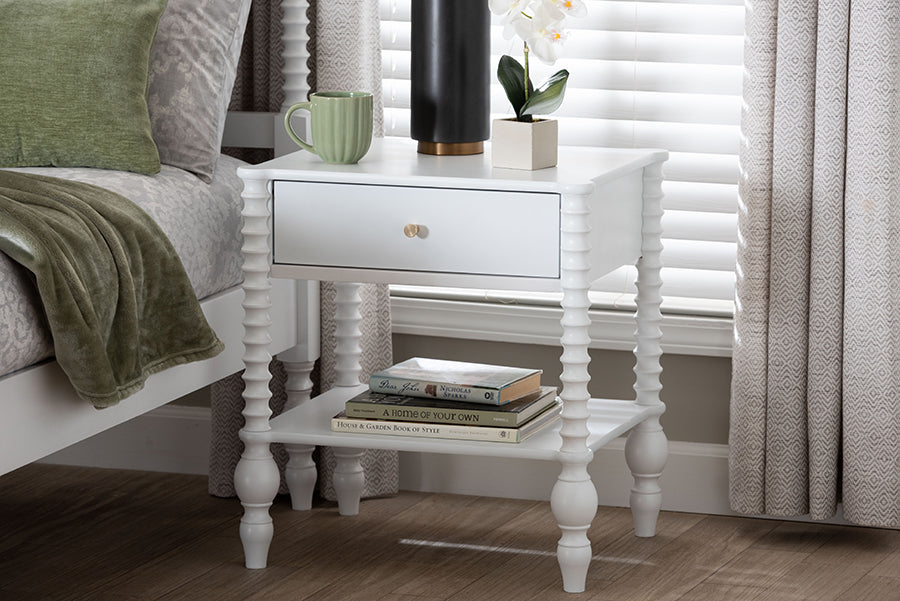 Callison Spindle 1-Drawer Nightstand