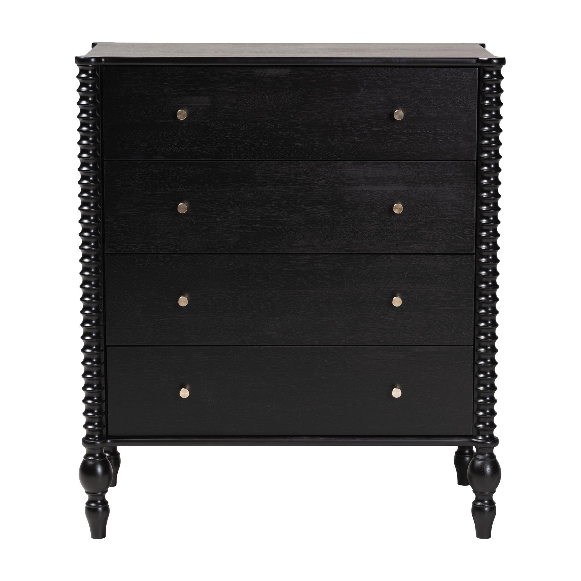 Callison Spindle Chest 4-Drawer Farmhouse Vertical Cabinet