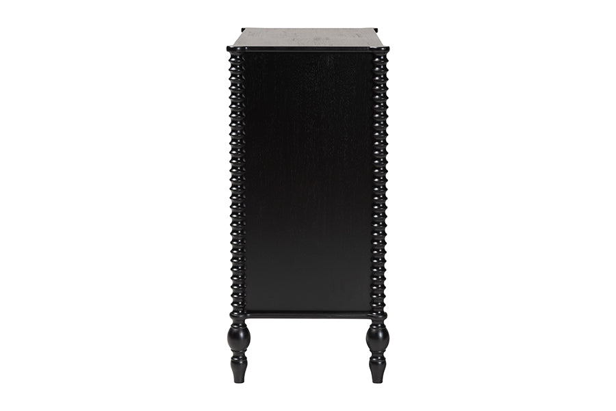 Callison Spindle Chest 4-Drawer Farmhouse Vertical Cabinet