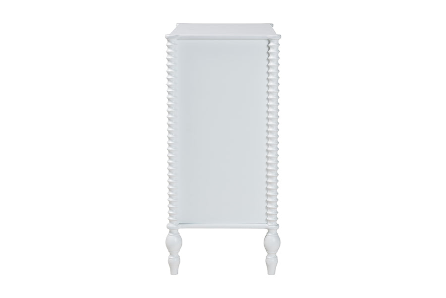 Callison Spindle Chest 4-Drawer Farmhouse Vertical Cabinet