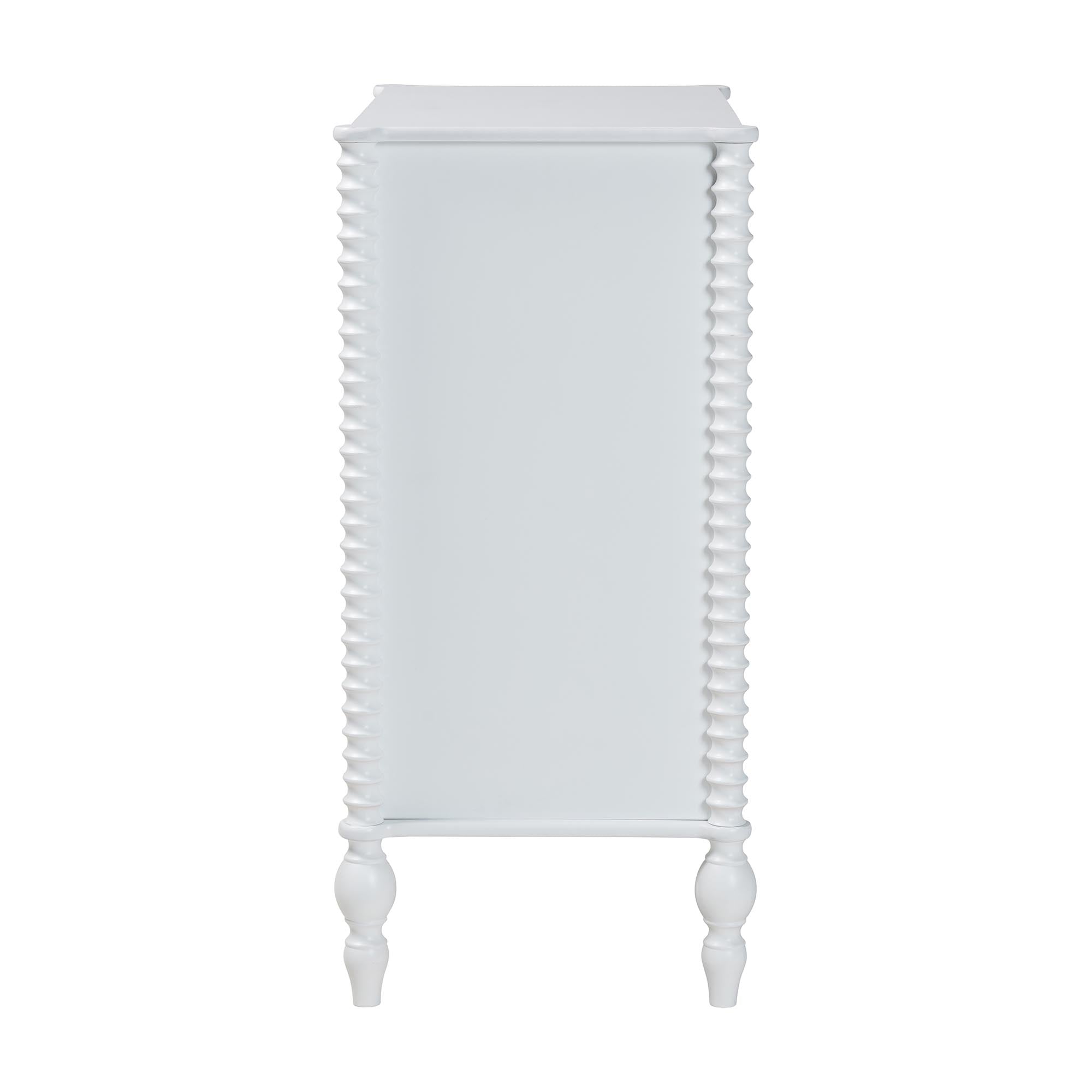 Callison Spindle Chest 4-Drawer Farmhouse Vertical Cabinet
