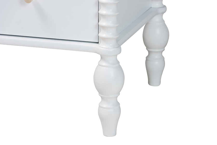 Callison Spindle Chest 4-Drawer Farmhouse Vertical Cabinet