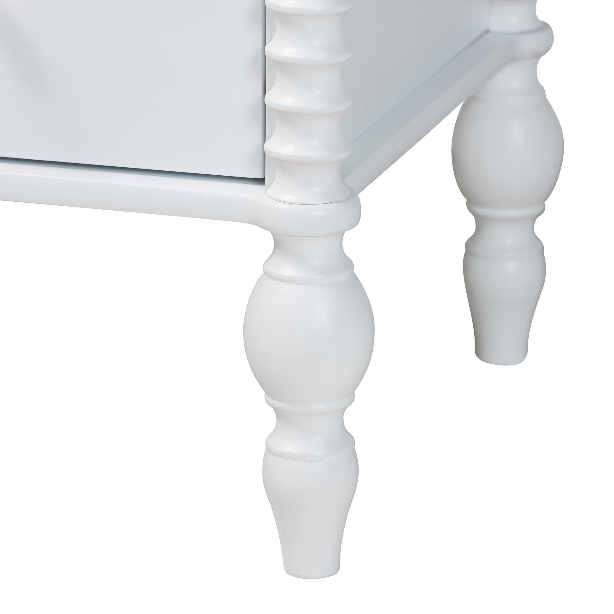 Callison Spindle Chest 4-Drawer Farmhouse Vertical Cabinet