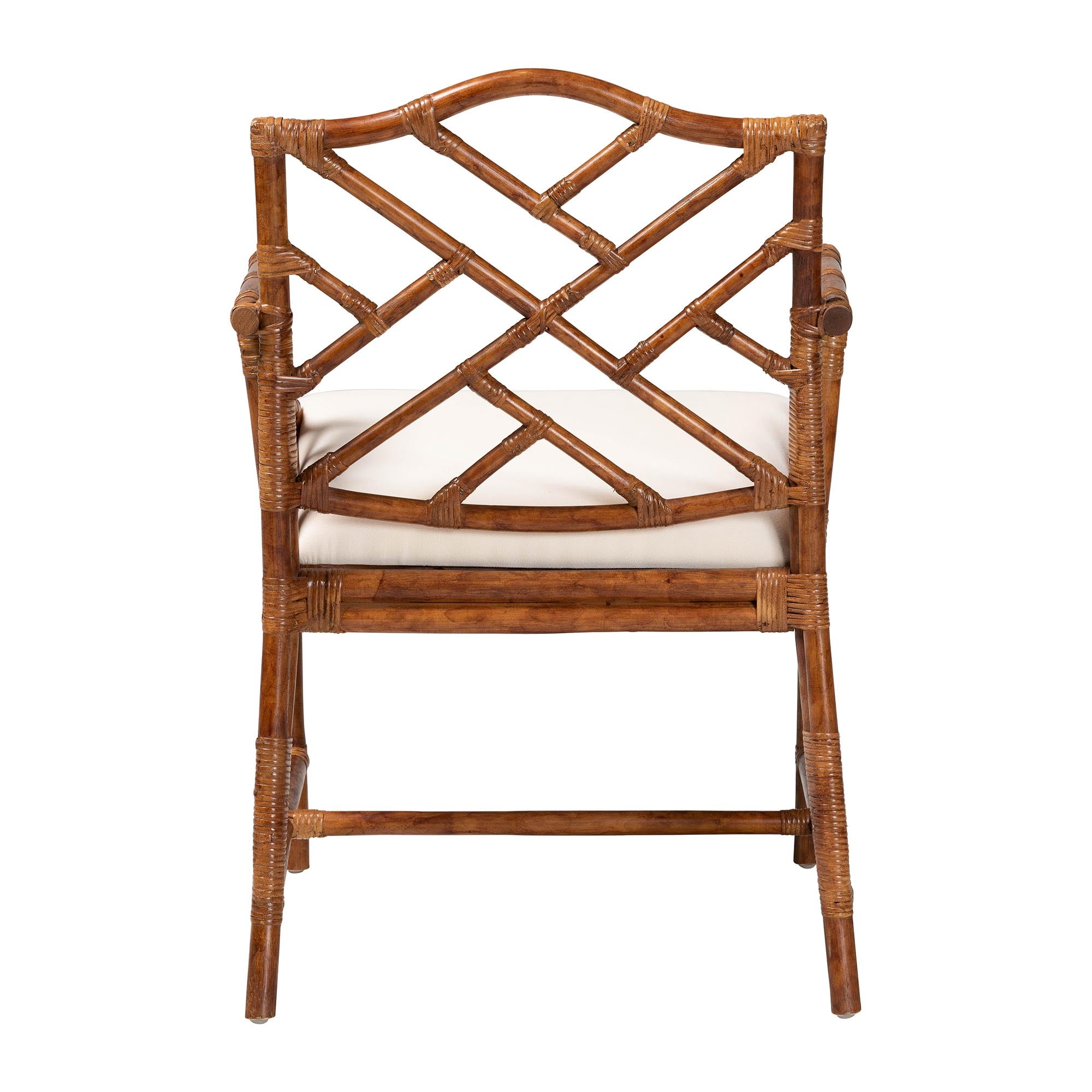 Bali & Pari Aella Marbled Tortoise Rattan Armchair