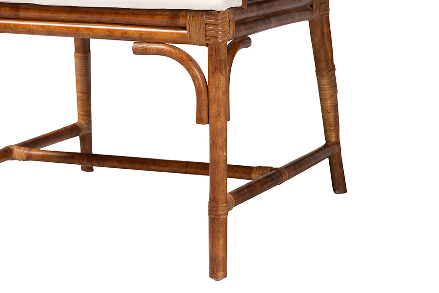 Bali & Pari Aella Marbled Tortoise Rattan Armchair