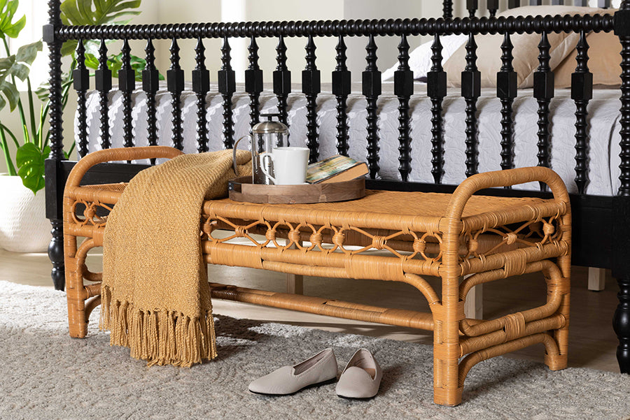 Bali & Pari Ayala Rattan Accent Bench