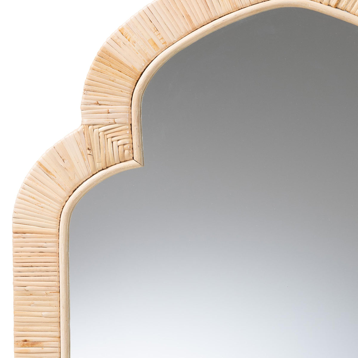 Bali & Pari Plautilla Rattan Arched Wall Mirror