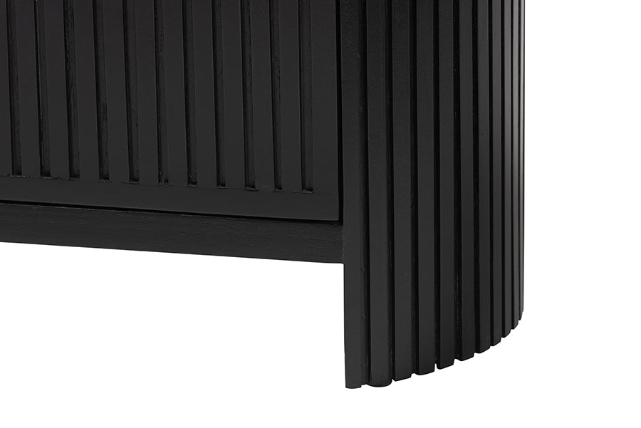 Bali & Pari Keshet Fluted Wood Storage Cabinet