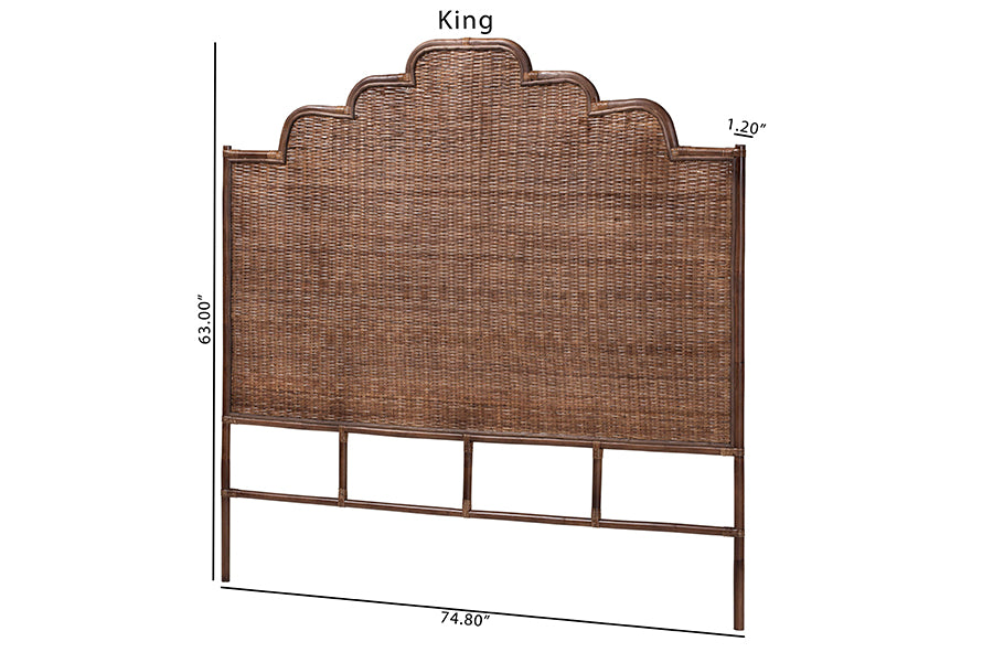 Bali & Pari Raphaela Rattan Standalone Headboard