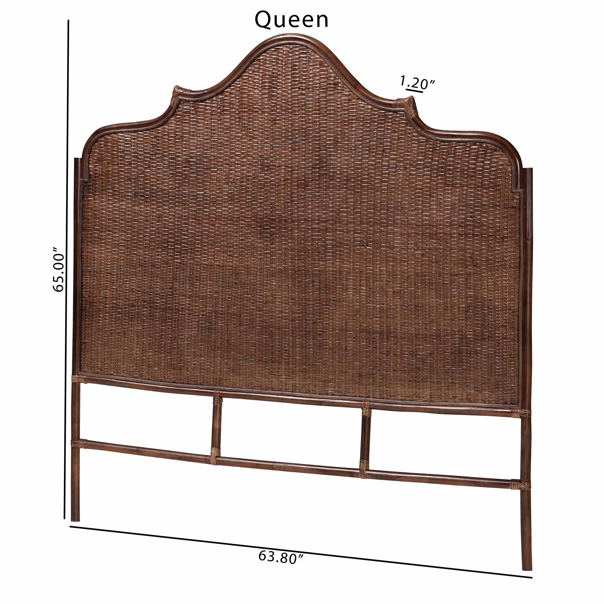 Bali & Pari Jaelle Rattan Standalone Headboard