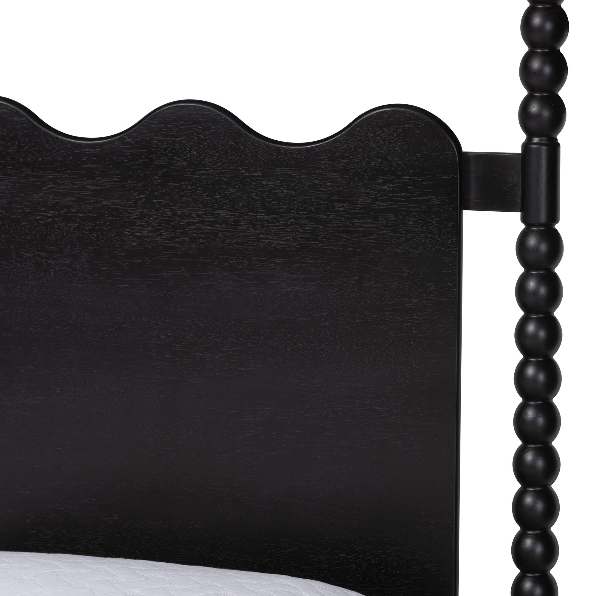 Brantley Spindle 4-Piece Bedroom Set 1-Drawer Nightstand