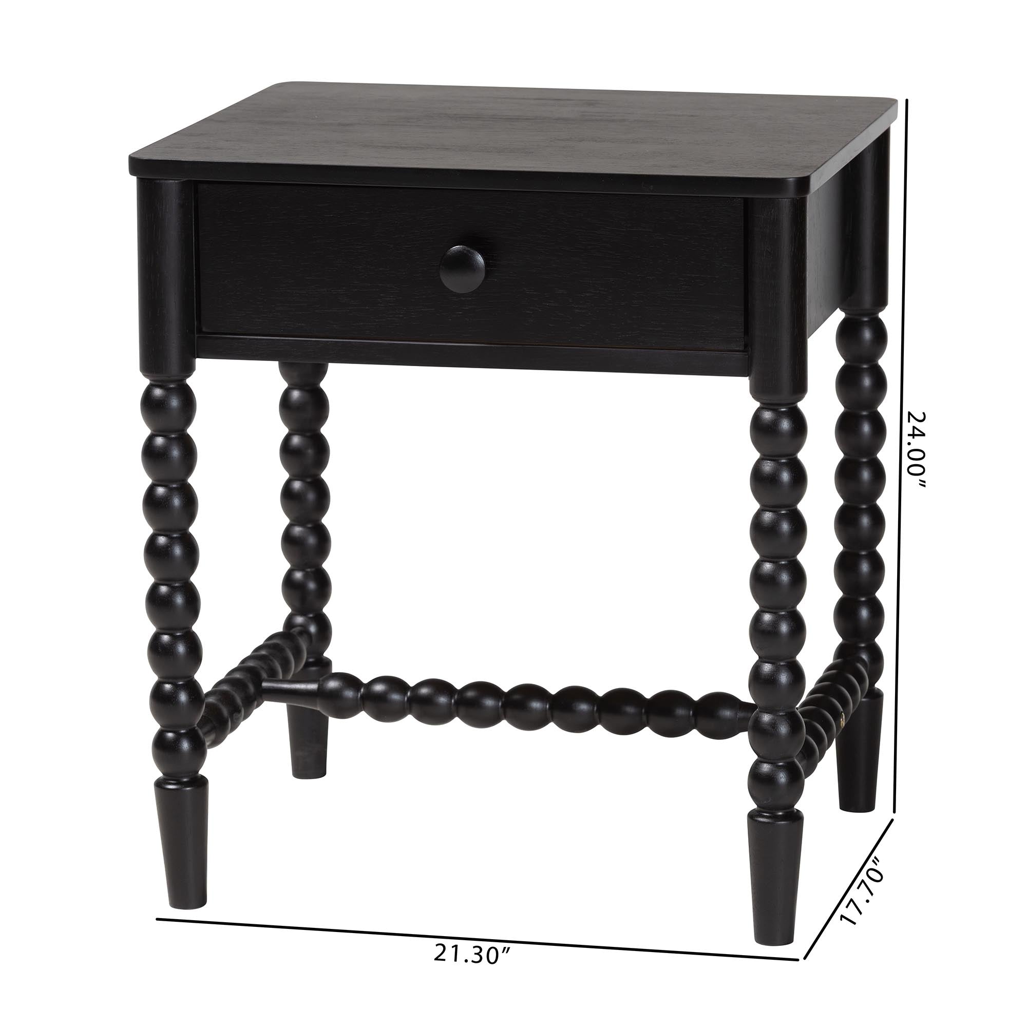 Brantley Spindle 1-Drawer Nightstand