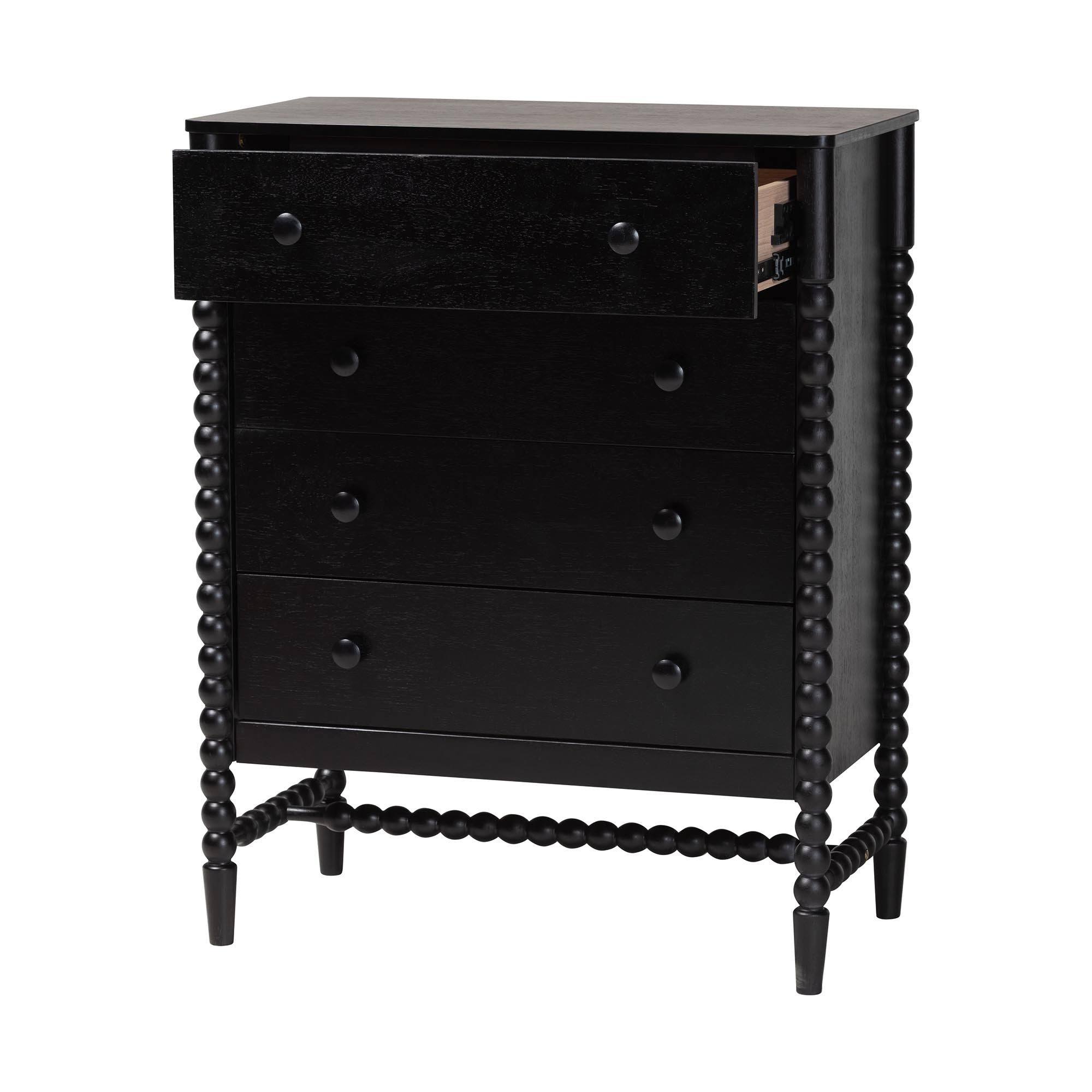 Brantley Spindle Chest 4-Drawer Vertical Storage Cabinet