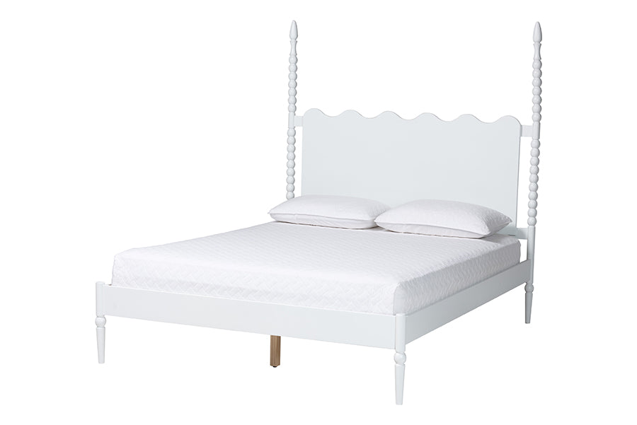 Brantley Spindle 4-Piece Bedroom Set 1-Drawer Nightstand
