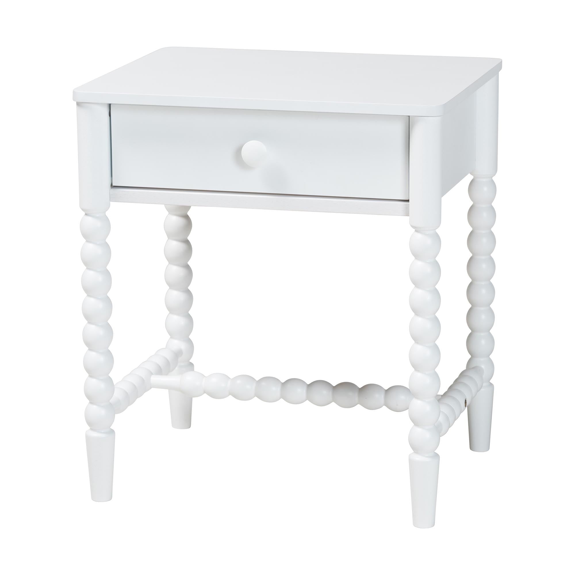 Brantley Spindle 4-Piece Bedroom Set 1-Drawer Nightstand