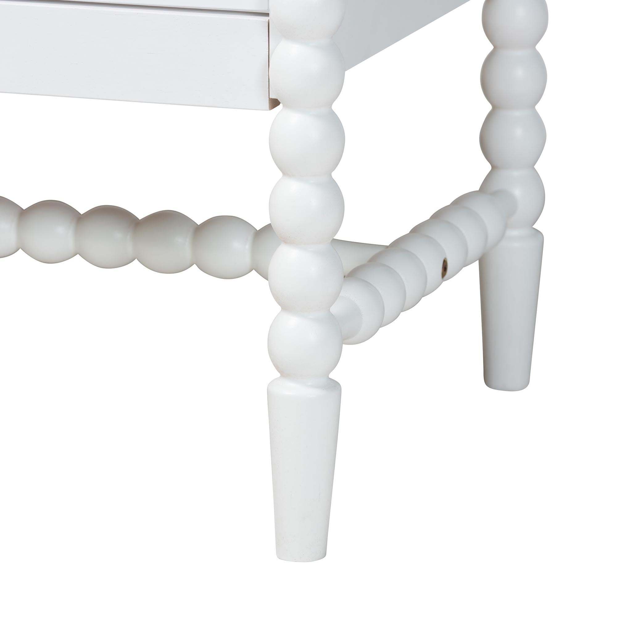 Brantley Spindle 4-Piece Bedroom Set 1-Drawer Nightstand