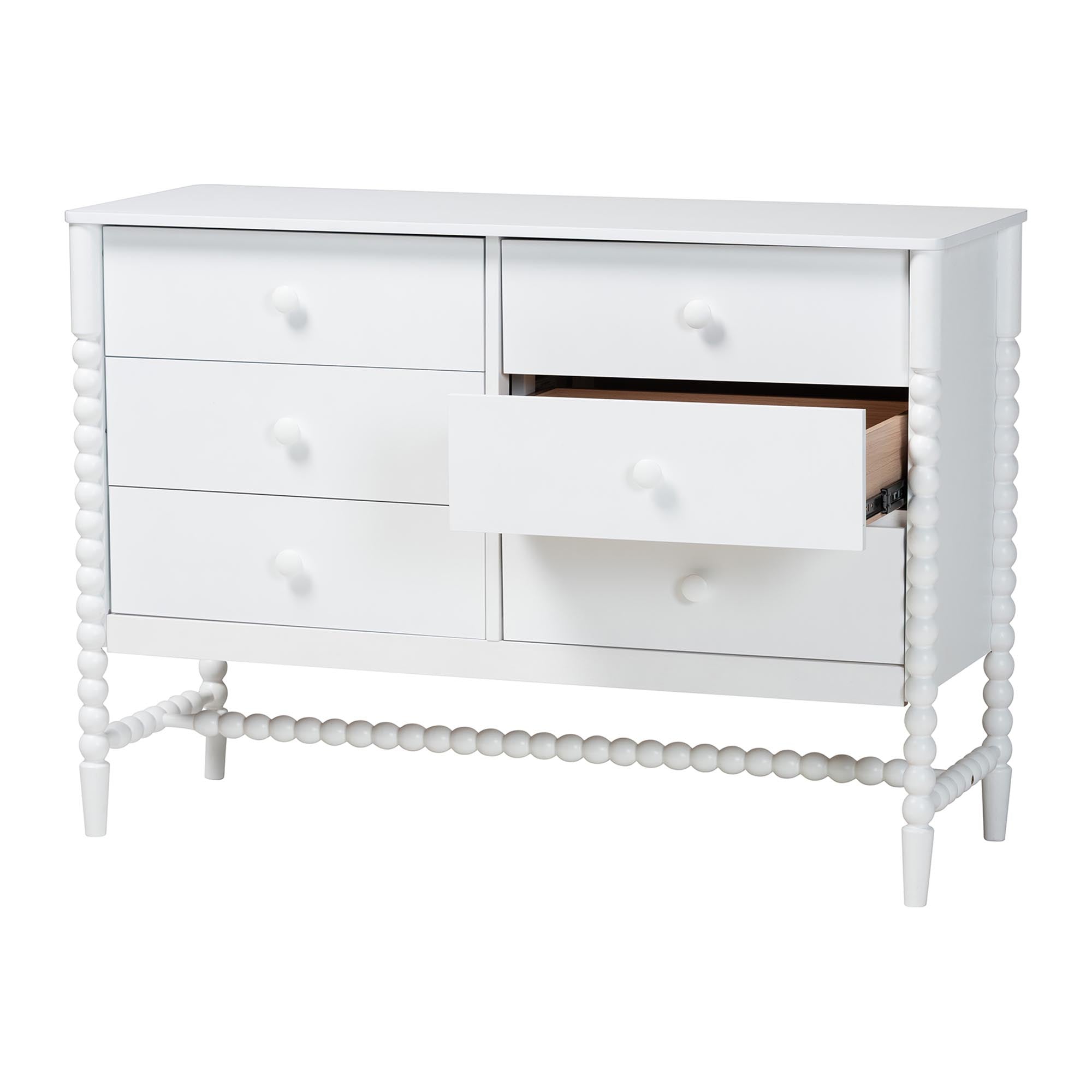 Brantley Spindle Dresser 6-Drawer Horizontal Storage Cabinet