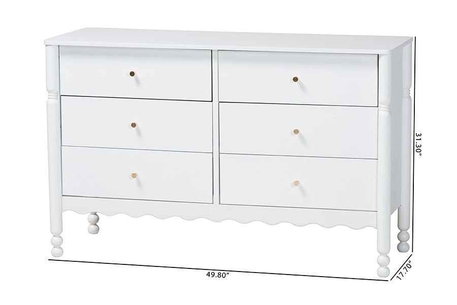 Hoffman Dresser 6-Drawer Horizontal Storage Cabinet