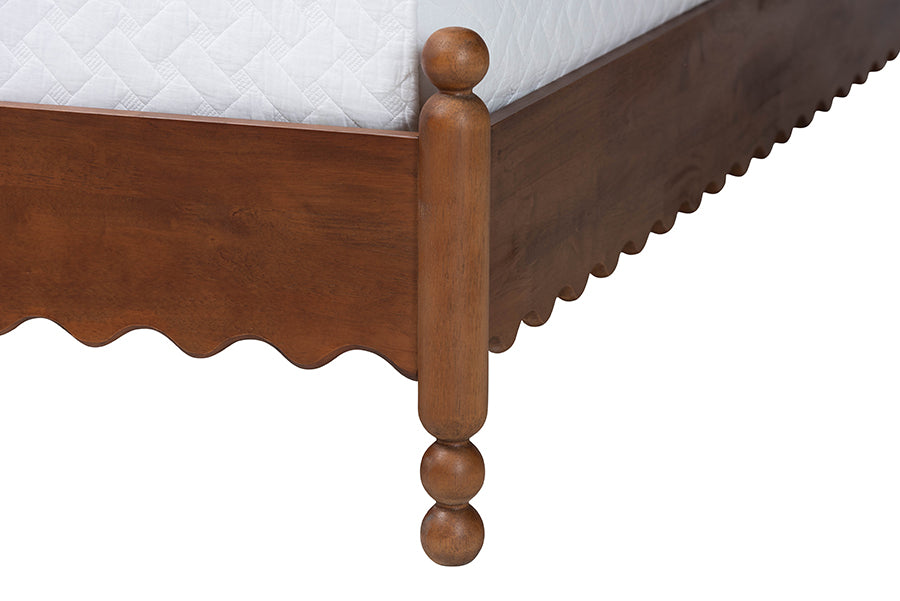 Hoffman 4-Piece Scalloped Bedroom Set 2-Drawer Nightstand
