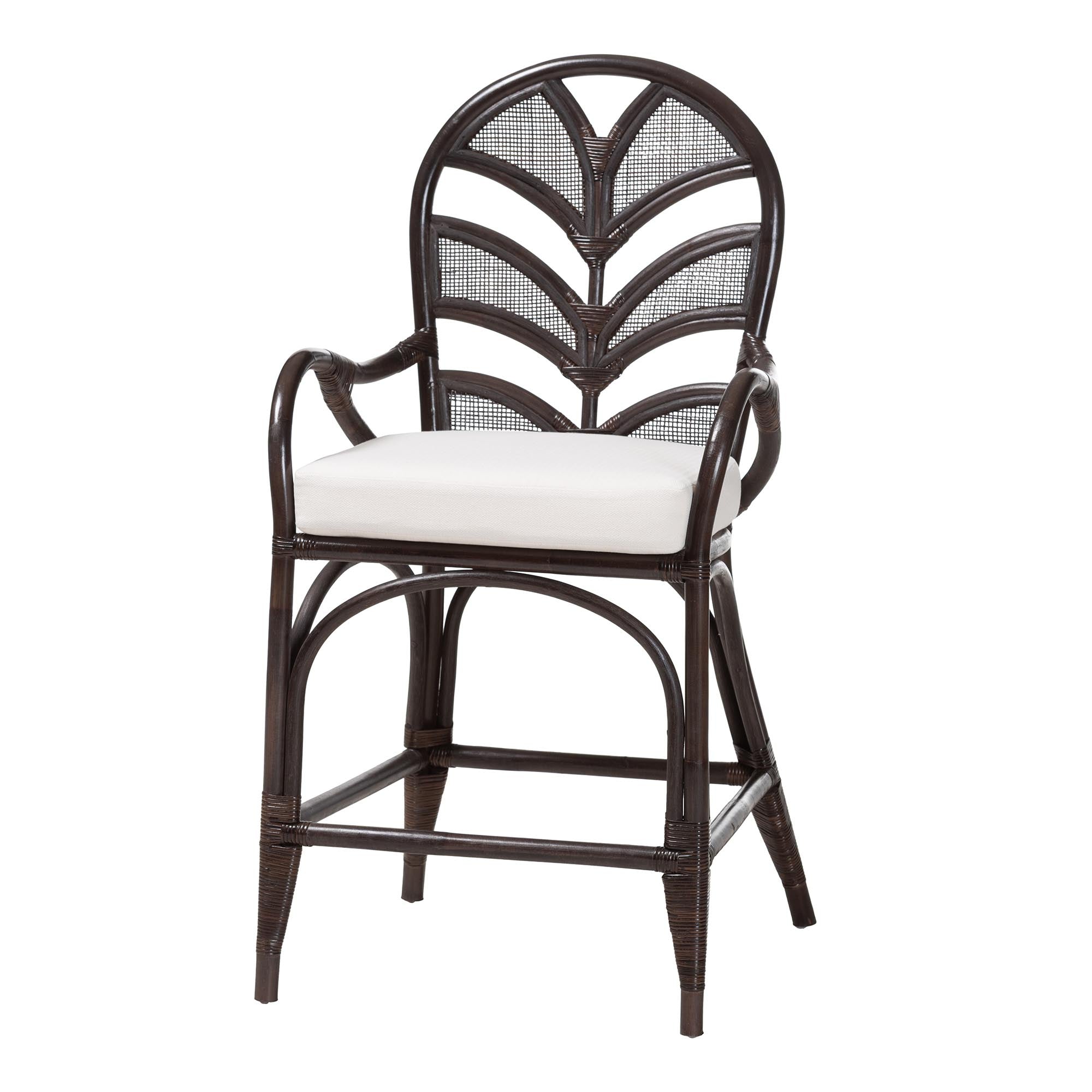 Bali & Pari Niven Rattan Counter Stool