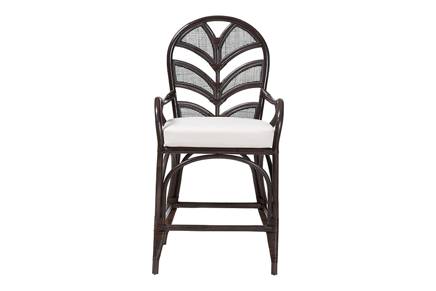 Bali & Pari Niven Rattan Counter Stool