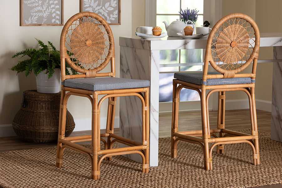 Bali & Pari Oberon Rattan Counter Stool