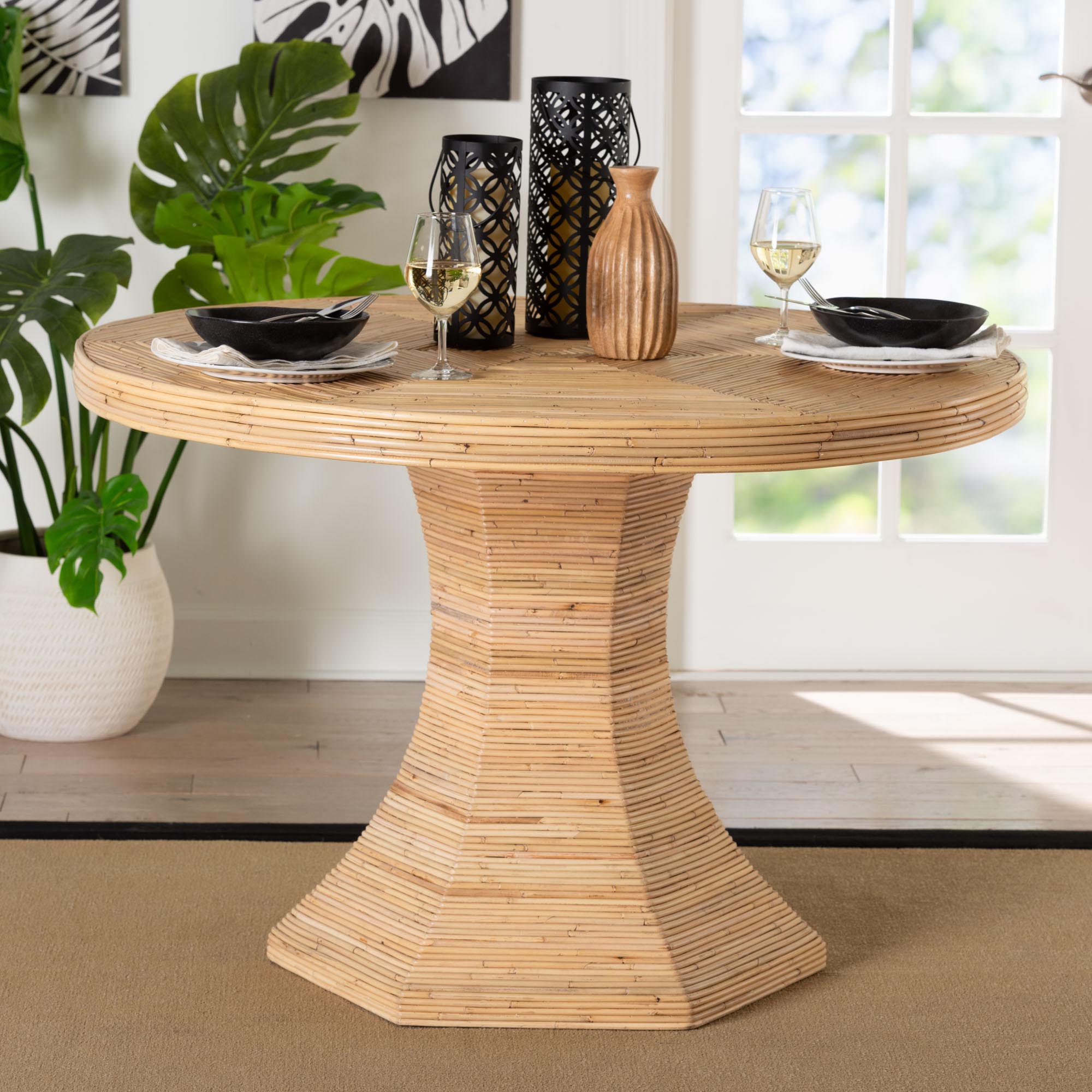 Bali & Pari Benito Rattan Dining Table