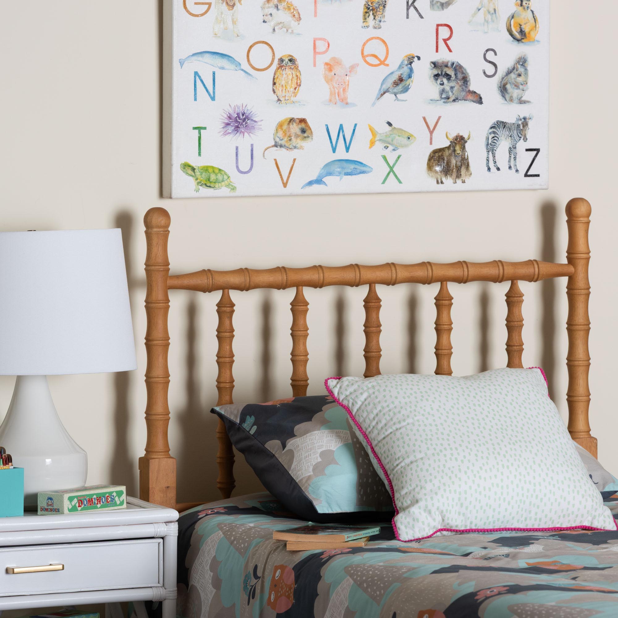 Edaline Bamboo Motif Headboard