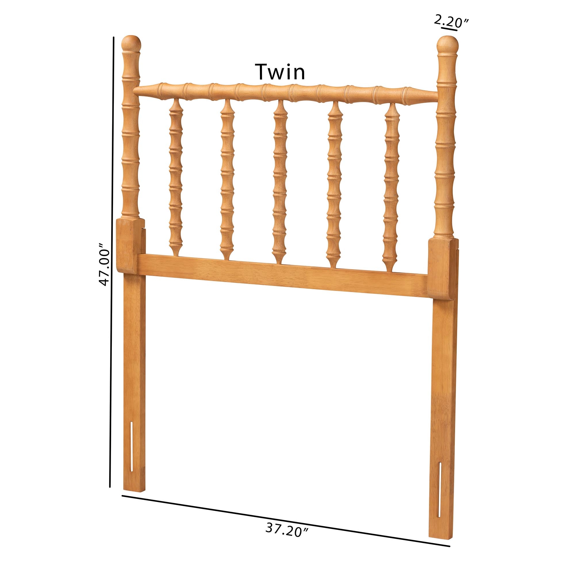 Edaline Bamboo Motif Headboard