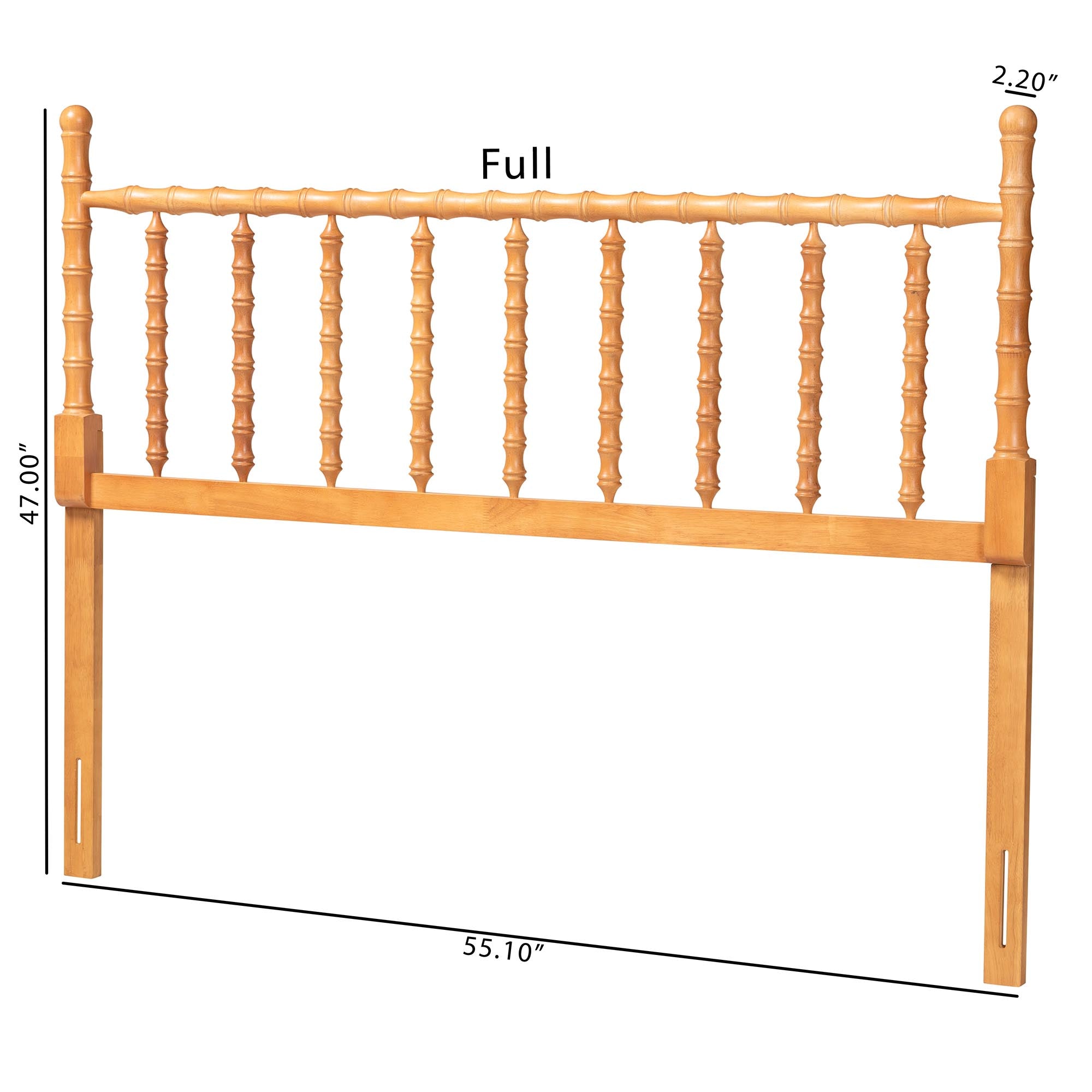 Edaline Bamboo Motif Headboard