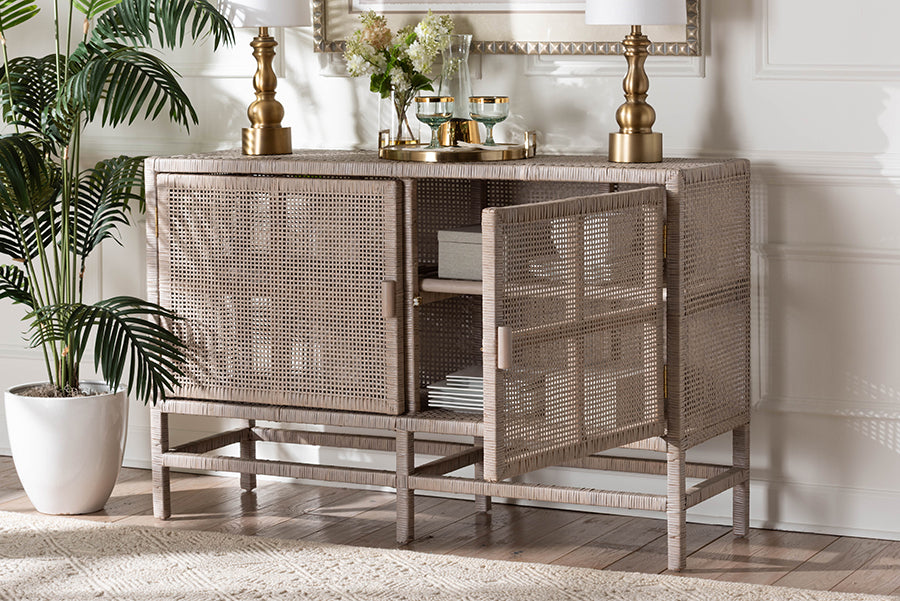 Bali & Pari Vivan Rattan Storage Cabinet