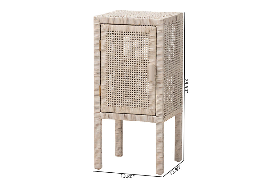 Bali & Pari Vivan Rattan Nightstand