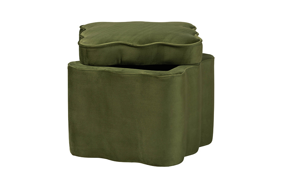 Paulina Velvet Storage Ottoman