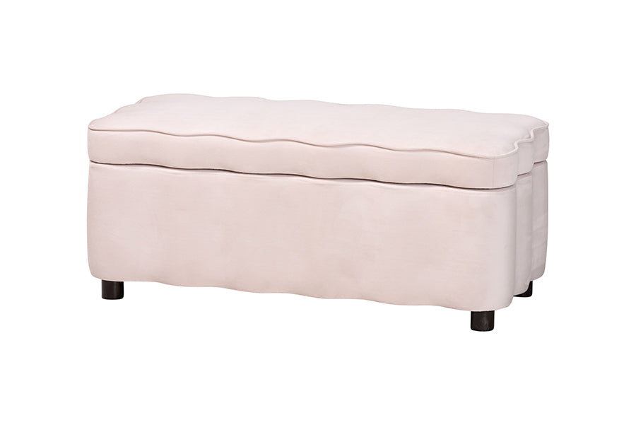Paulina Velvet Storage Bench