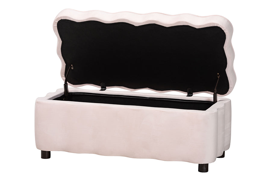 Paulina Velvet Storage Bench
