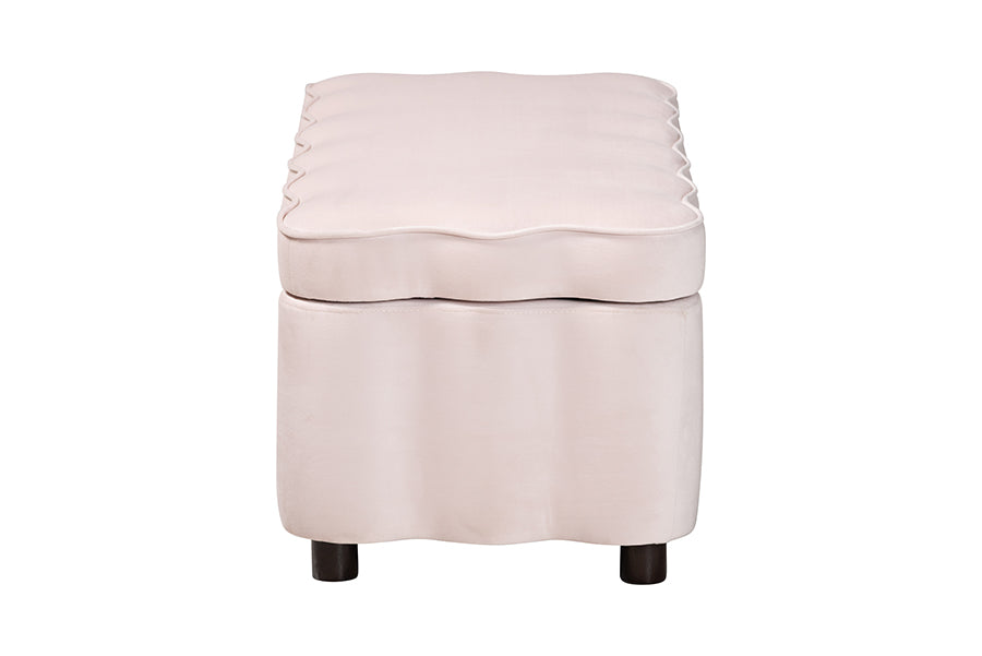 Paulina Velvet Storage Bench
