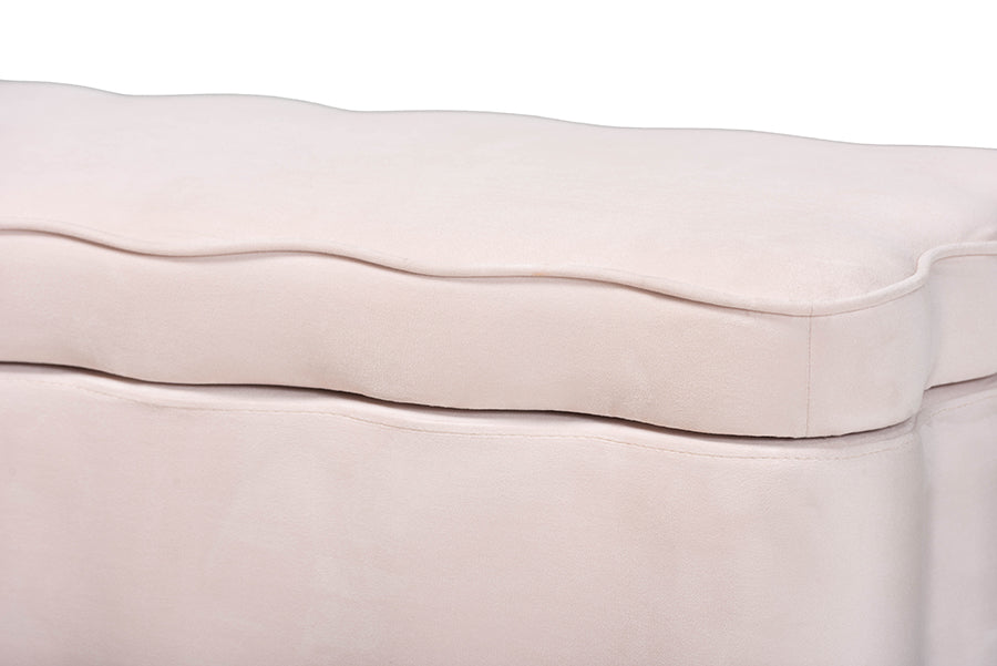 Paulina Velvet Storage Bench