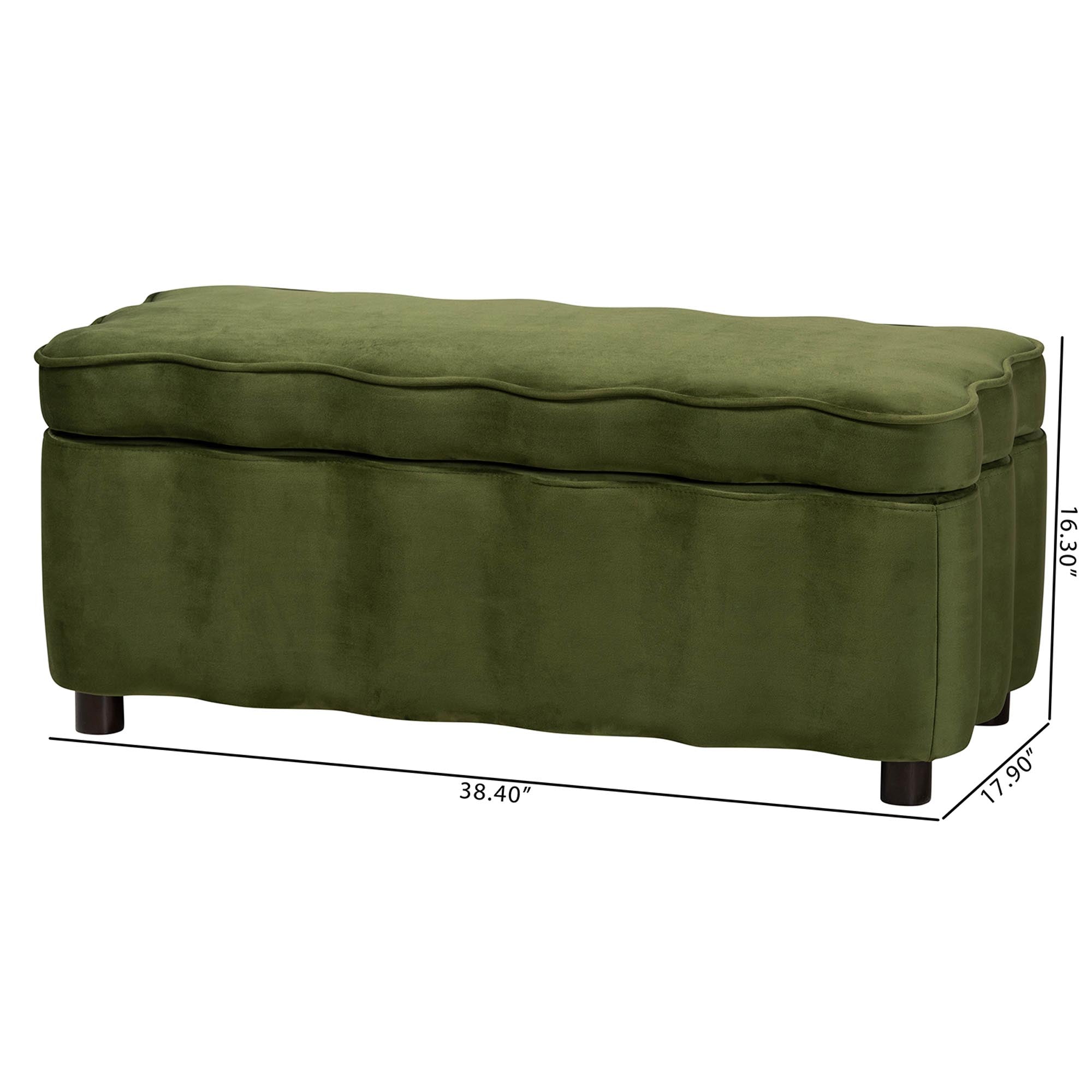Paulina Velvet Storage Bench
