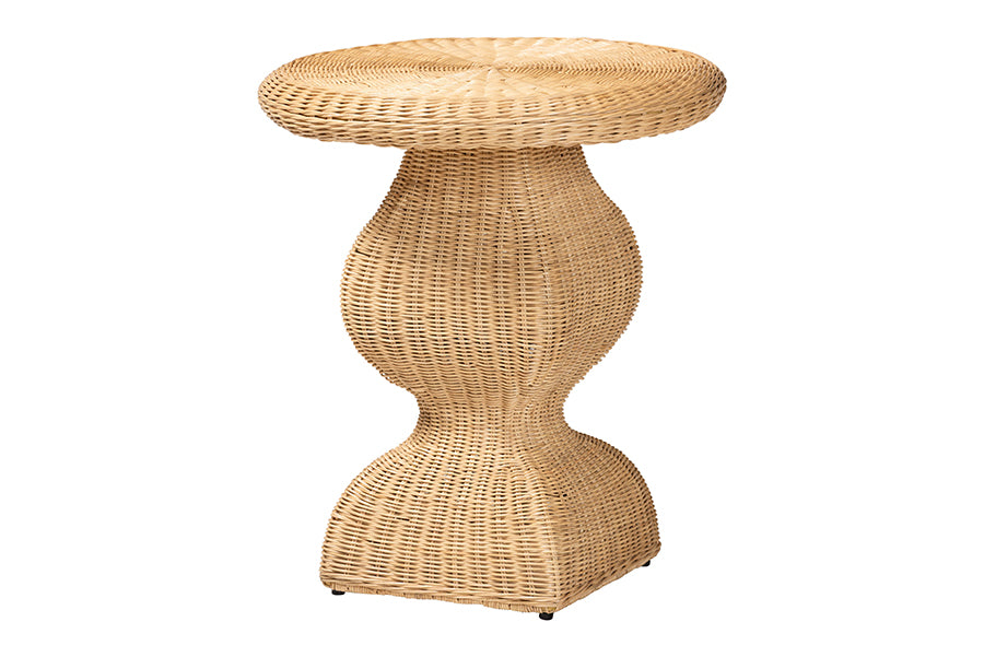 Bali & Pari Hideo Rattan End Table