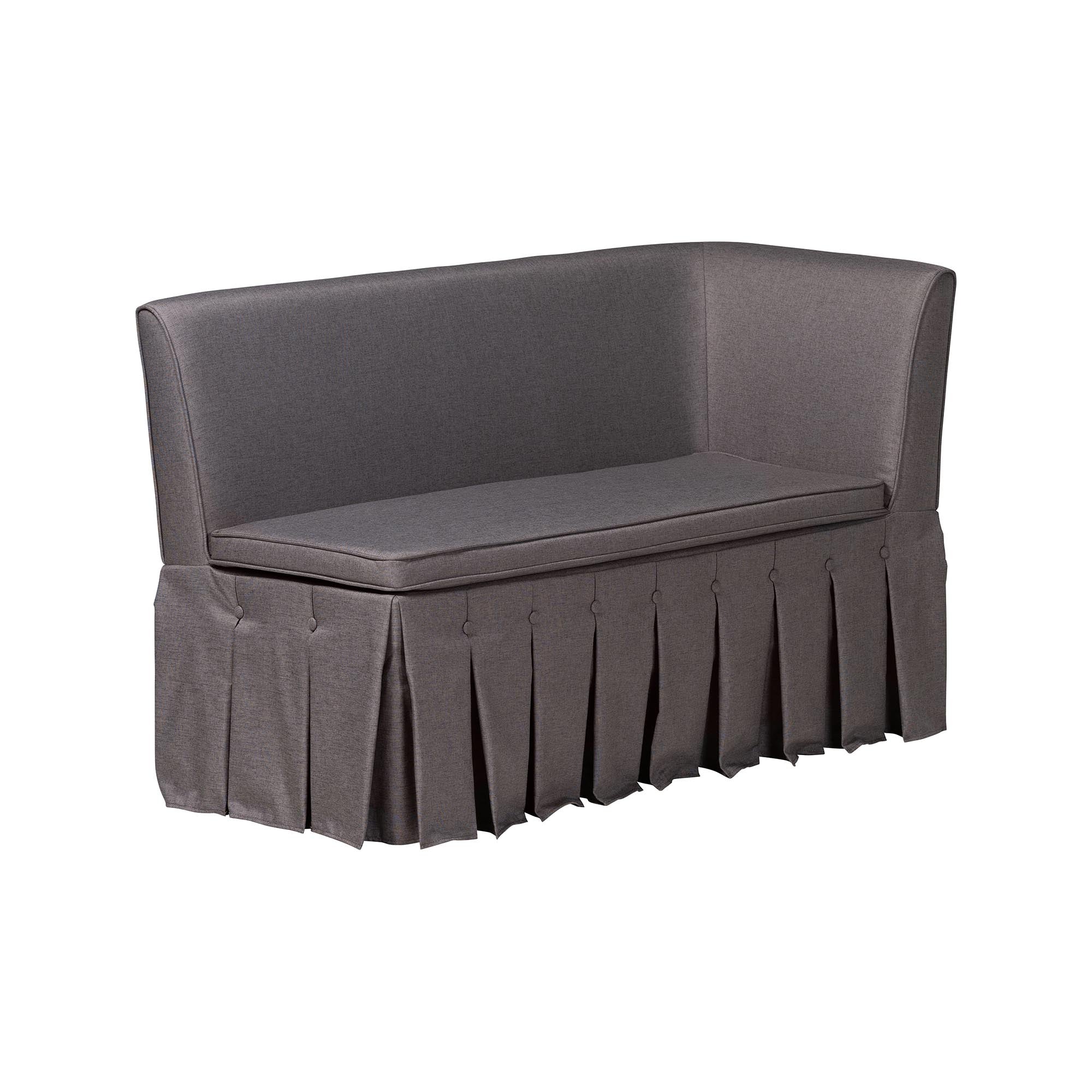 Meyer 2-Piece Fabric Upholstered Dining Nook Bench Set