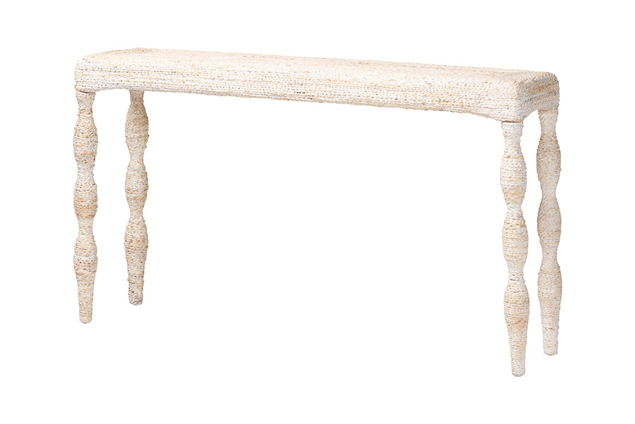 Bali & Pari Lejane Woven Seagrass Console Table