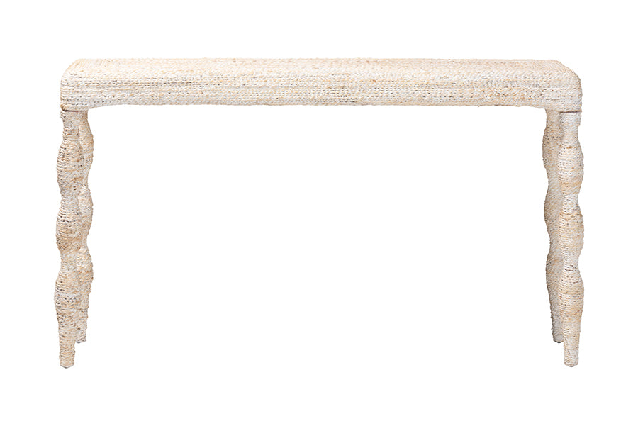 Bali & Pari Lejane Woven Seagrass Console Table