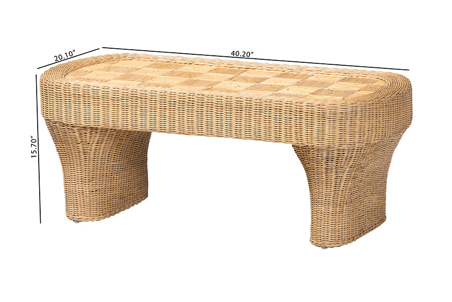 Bali & Pari Canika Rattan Coffee Table