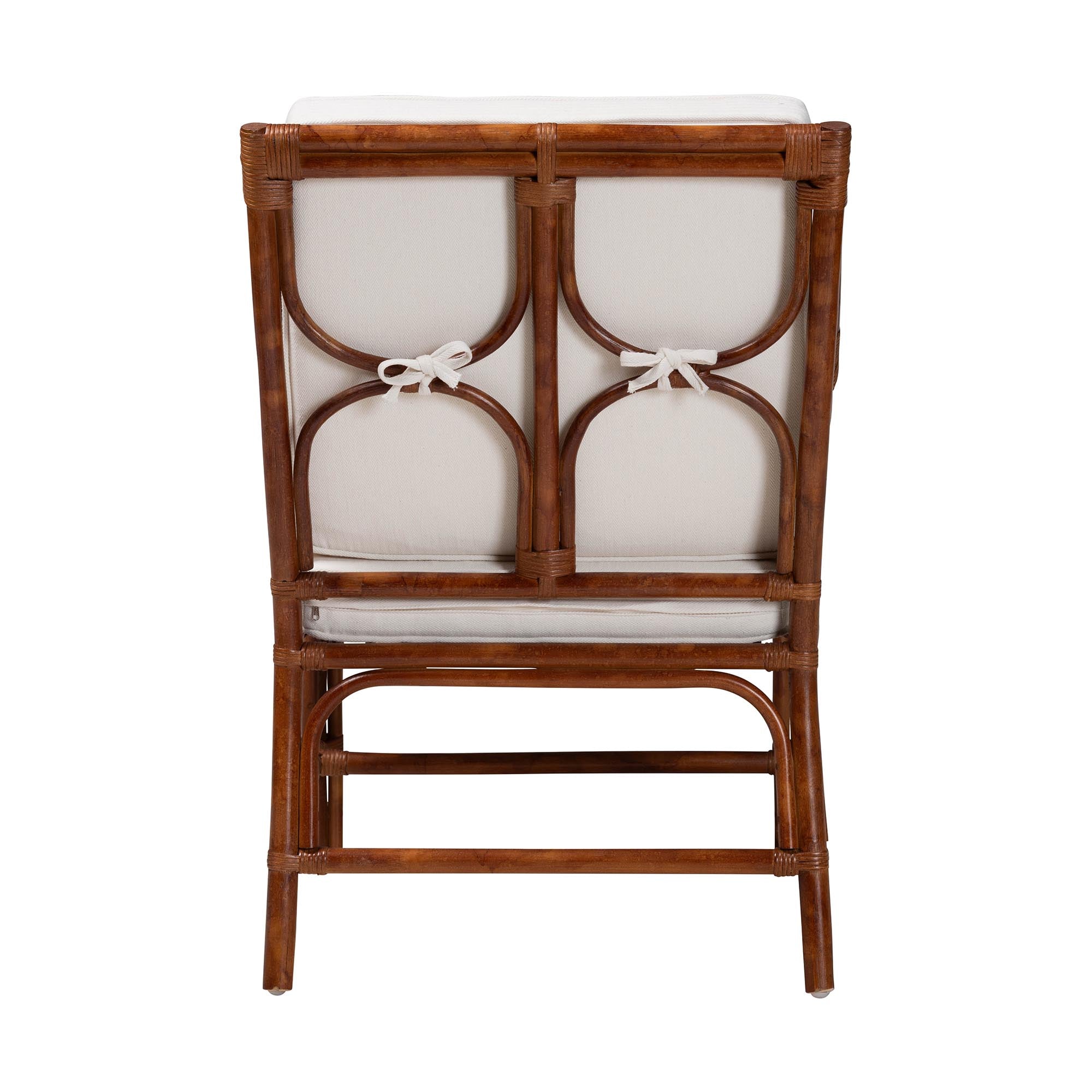 Bali & Pari Cleantha Marbled Tortoise Rattan Armchair