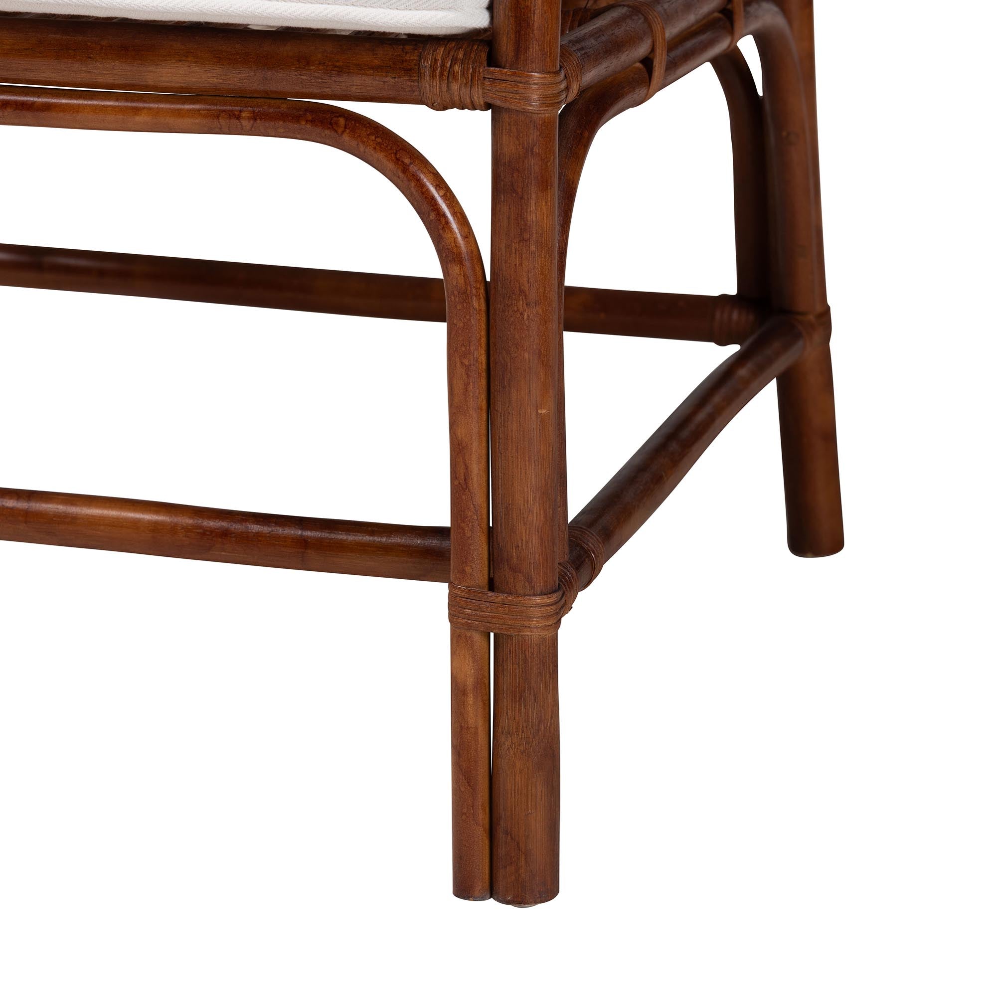 Bali & Pari Cleantha Marbled Tortoise Rattan Armchair