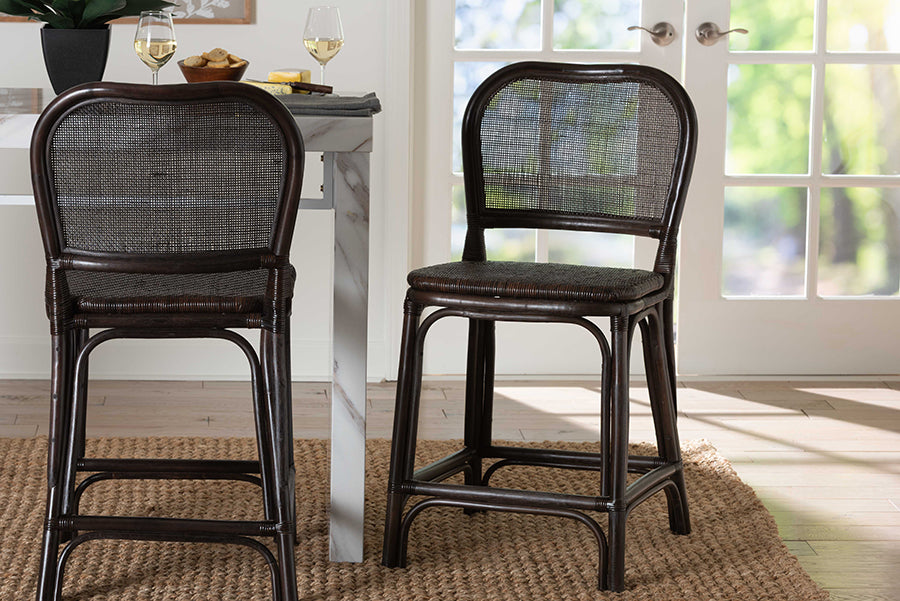 Bali & Pari Irene Rattan Counter Stool