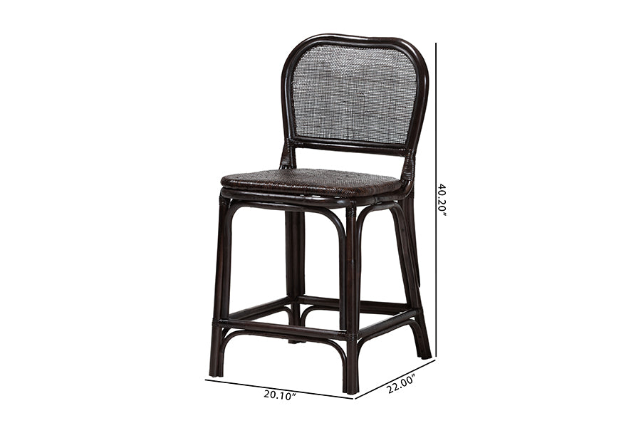 Bali & Pari Irene Rattan Counter Stool