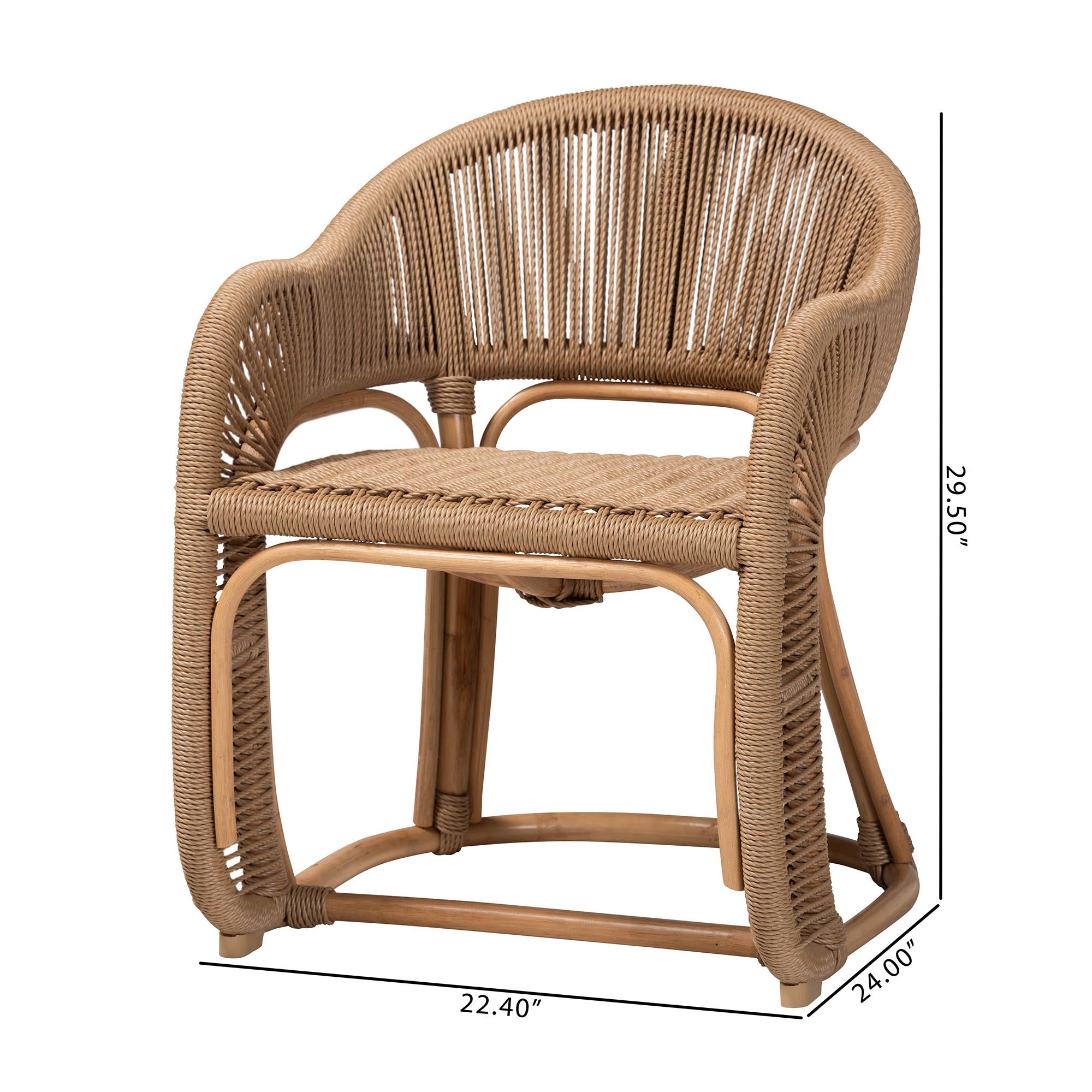 Bali & Pari Isra Rattan Accent Chair
