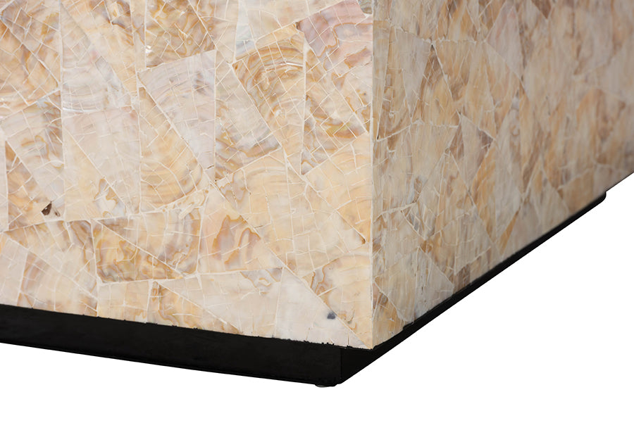 Bali & Pari Fraley Capiz Shell Coffee Table