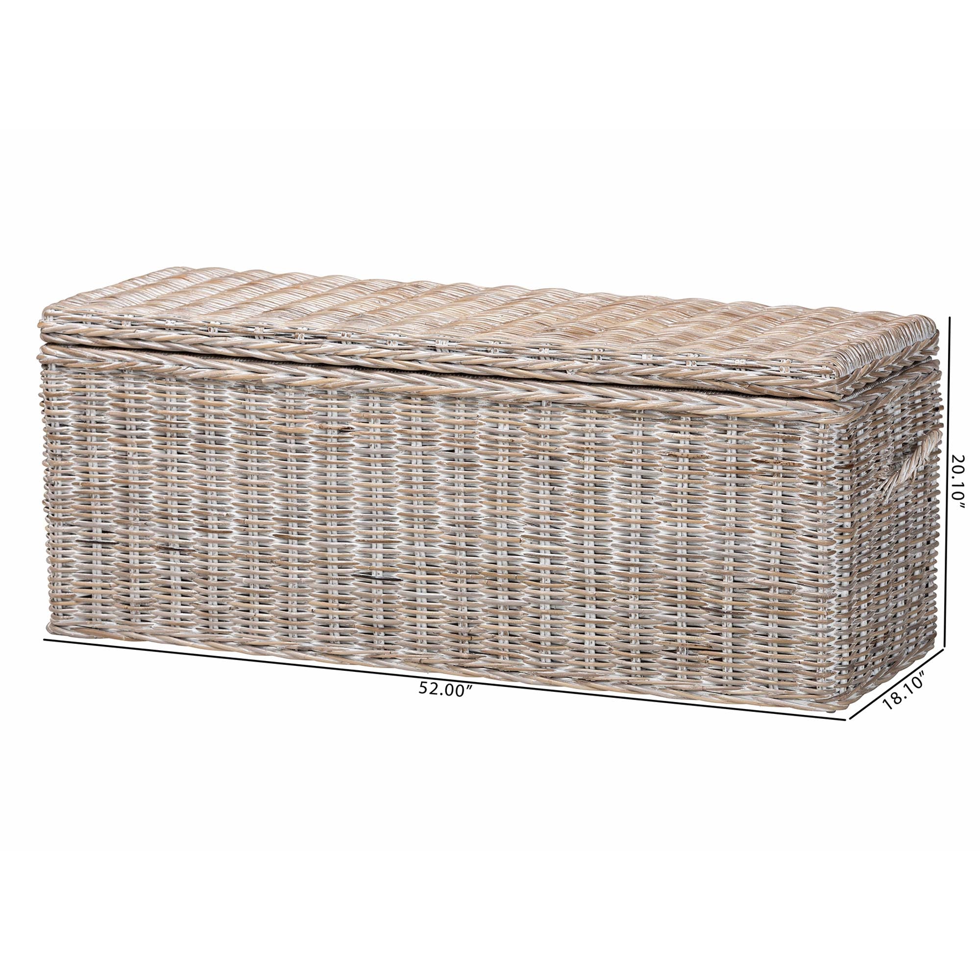 Bali & Pari Clarette Rattan Storage Bench